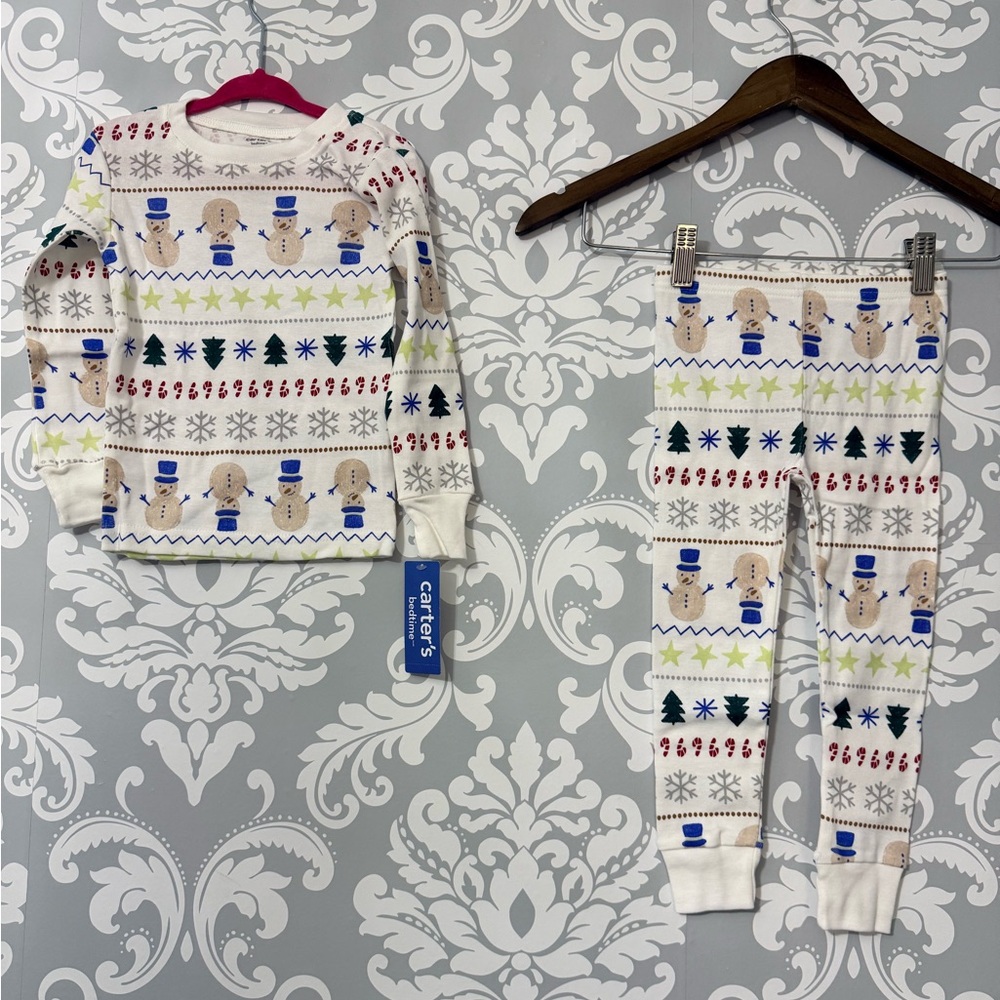 Carters Christmas Fair Isle Long-Sleeve‎ Snug Fit 2-Piece Pyjamas